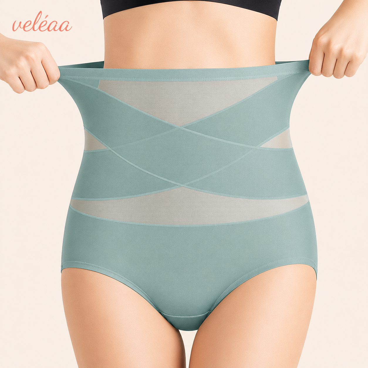 Culotte Gainante Taille Haute de Récupération Post-Partum